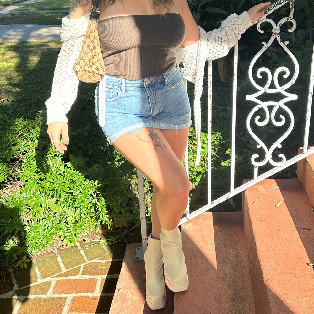 Pacsun. Denim mini skirt.